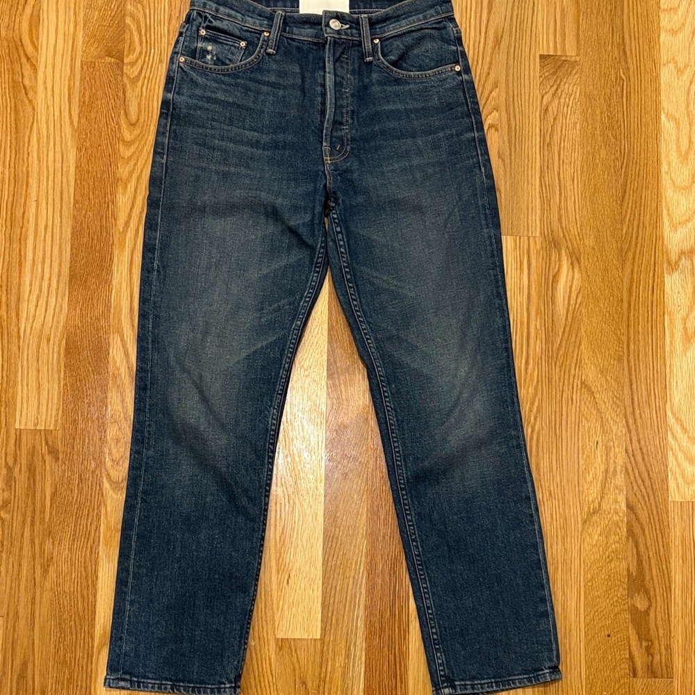 MOTHER Women's Indigo Straight Leg Jeans